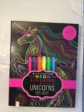 Kaleidoscope Neon Coloring Kit
